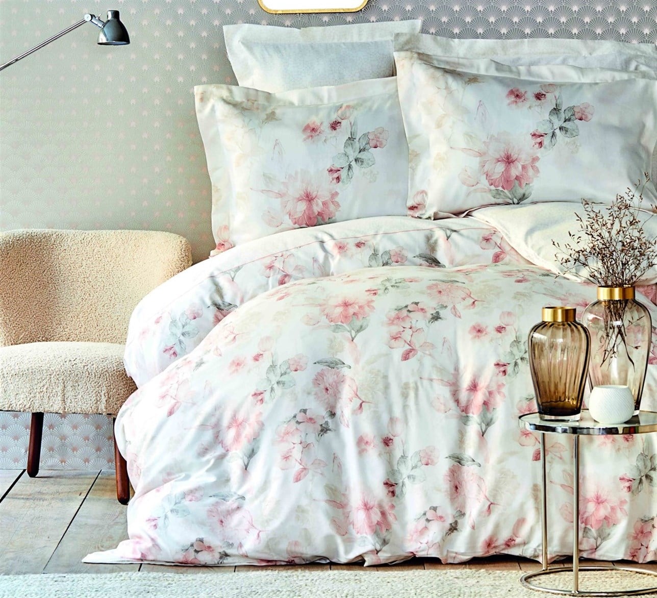 KARACA ALVİSE BLUSH SATEN ÇİFT K. NEVRESİM TAKIMI