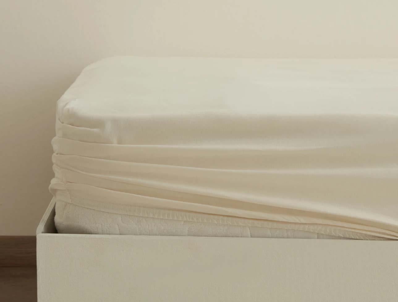 KARACA HOME BASIC FITTED 100X200+30 CM EKRU