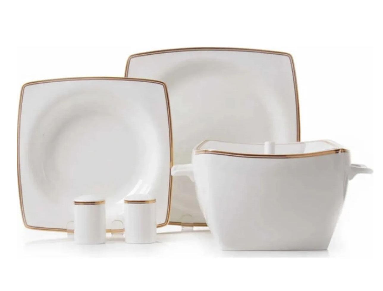 KORKMAZ A8438 BONE SEL. 60 P YEMEK TAKIMI (KARE)