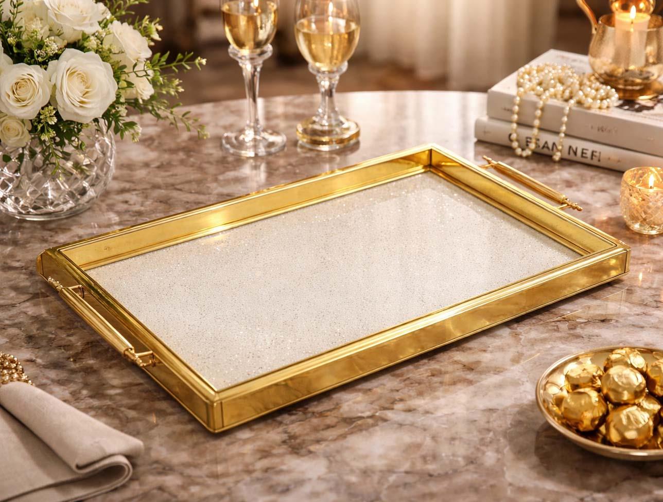 KOSOVA A-596 KULP.TAŞ.DİKD.TEPSİ ALTIN-SEDEF NAK-0