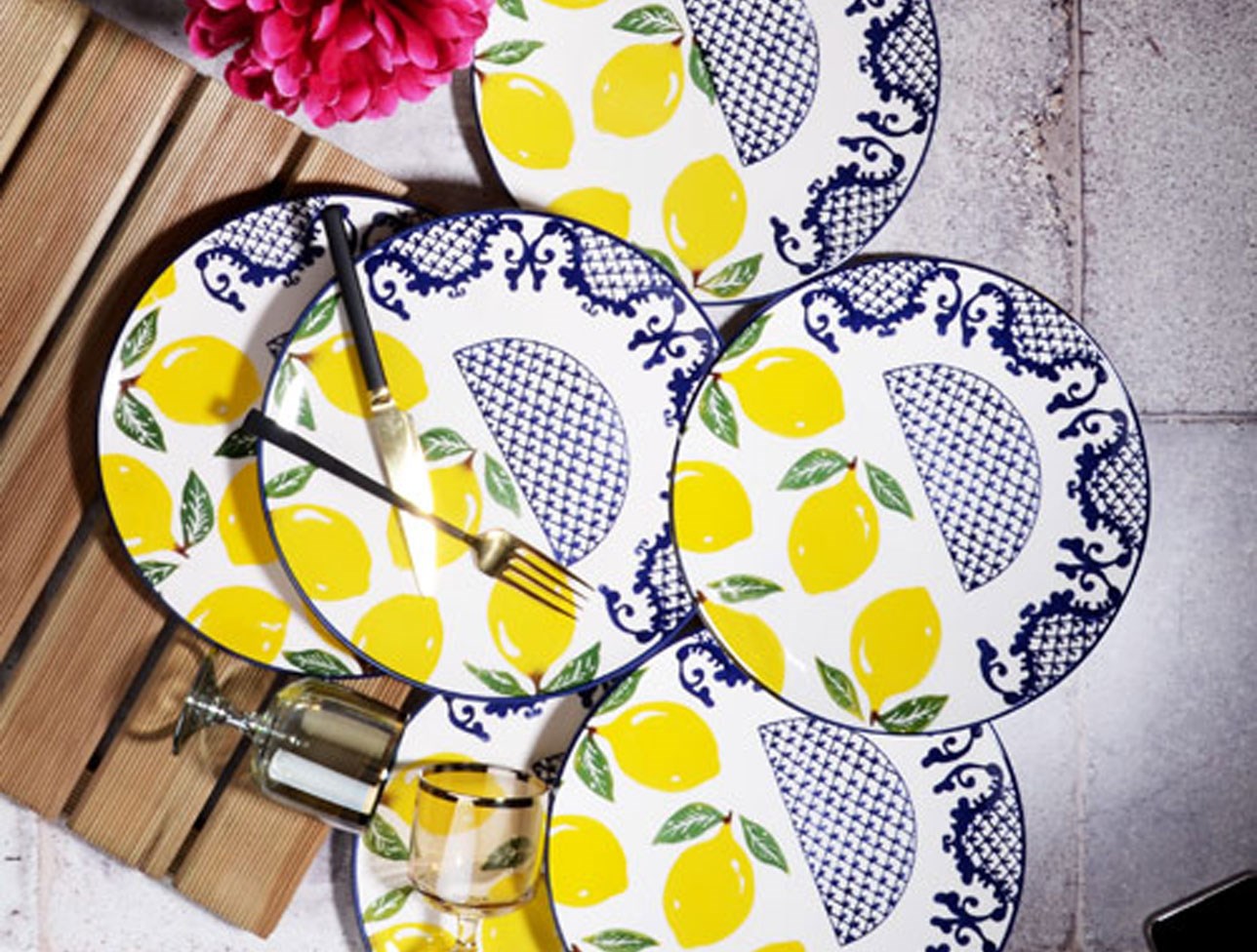 KOSOVA LACE LEMON-05 SERVİS TABAĞI 26 CM