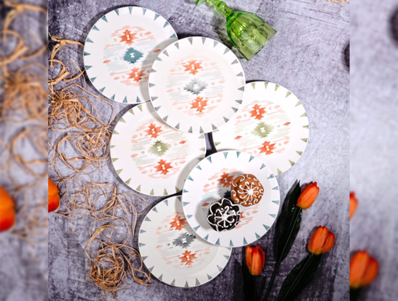 KOSOVA PASTA TABAĞI ORGANİK 21 CM AZTEC-06