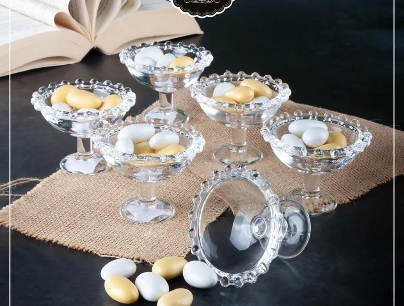 KRD HOME BONCUKLU 6 LI YUVARLAK SUNUMLUK ÇERE5923