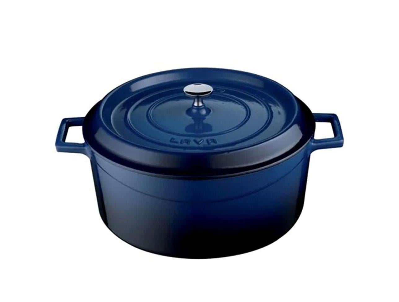 LAVA YUVARLAK TENCERE 20 CM TRENDY MAVİ