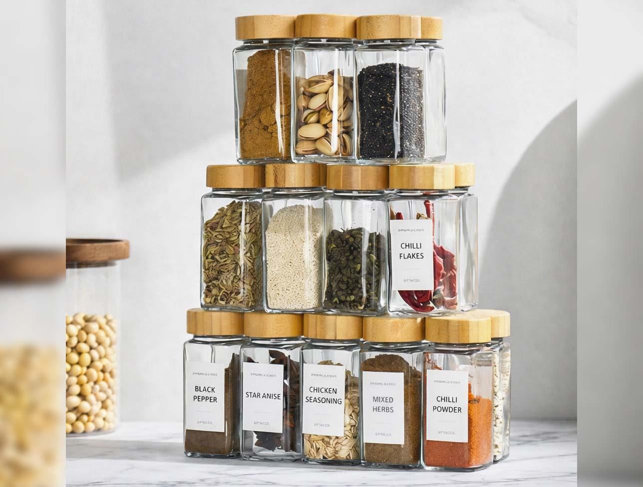 MİEN 12 Lİ CAM BAHARAT SETİ 7119008
