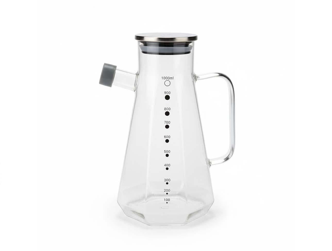 MİEN 1L METAL KAPAKLI CAM YAĞDANLIK GLA-018