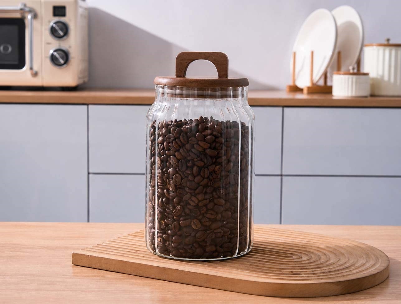 MİEN 3000ML AKASYA KAPAKLI CAM KAVANOZ 9R33