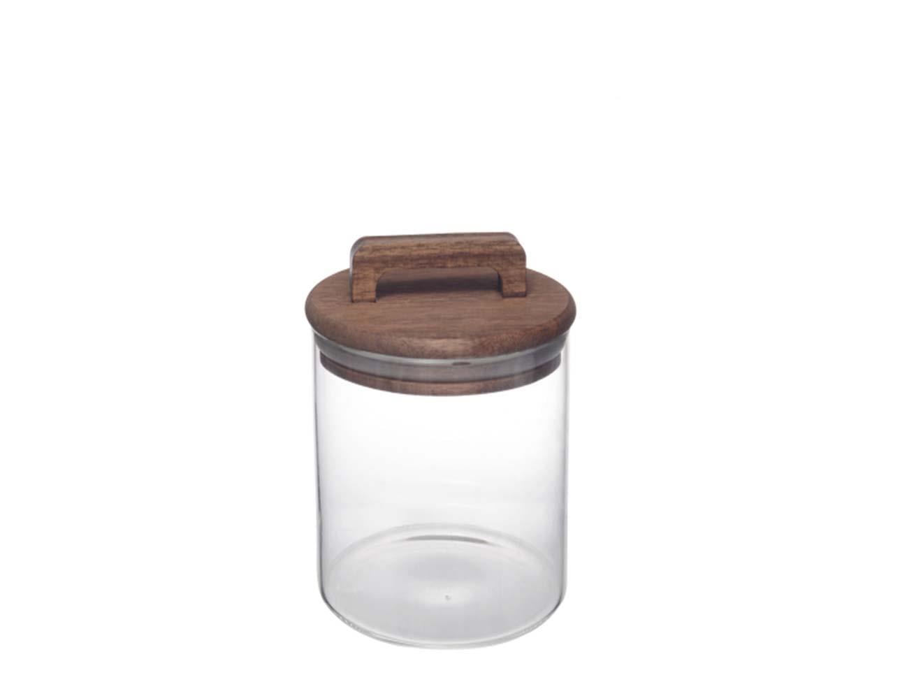 MİEN AKASYA KAPAKLI CAM KAVANOZ 650ML BOR-021