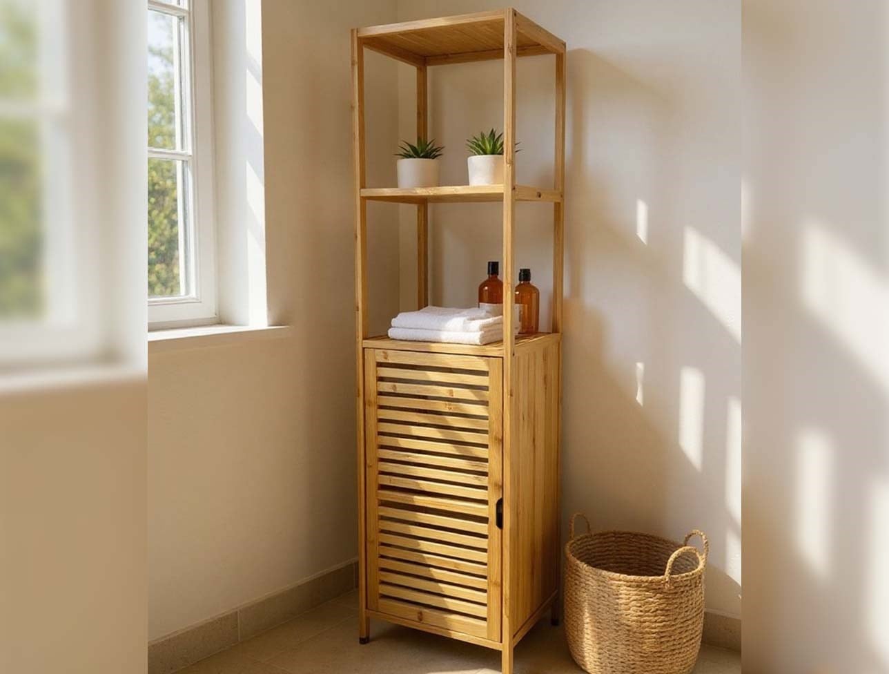MİEN BAMBU DİK DOLAP RAF JWBW-5049