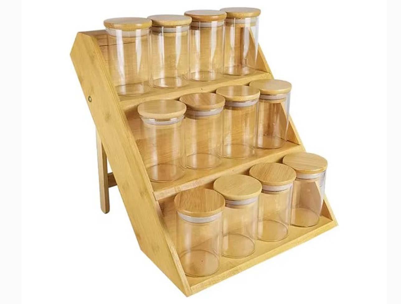 MİEN BAMBU KATLANIR KAVANOZ STANDI A-5 MIEN-541