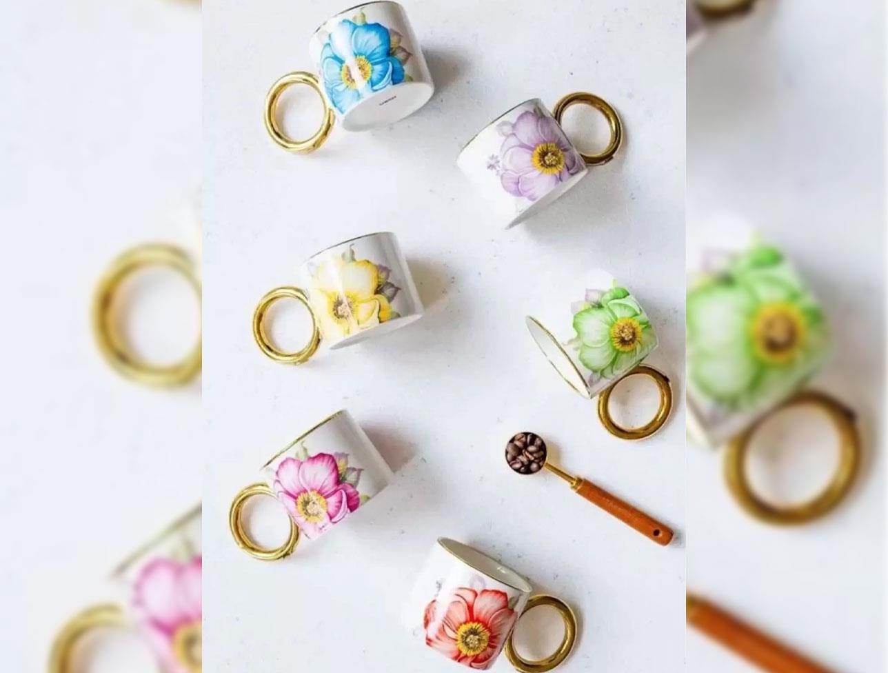 MİEN FLOWER PORSELEN TEKLİ KUPA 270CC MIEN-1D15