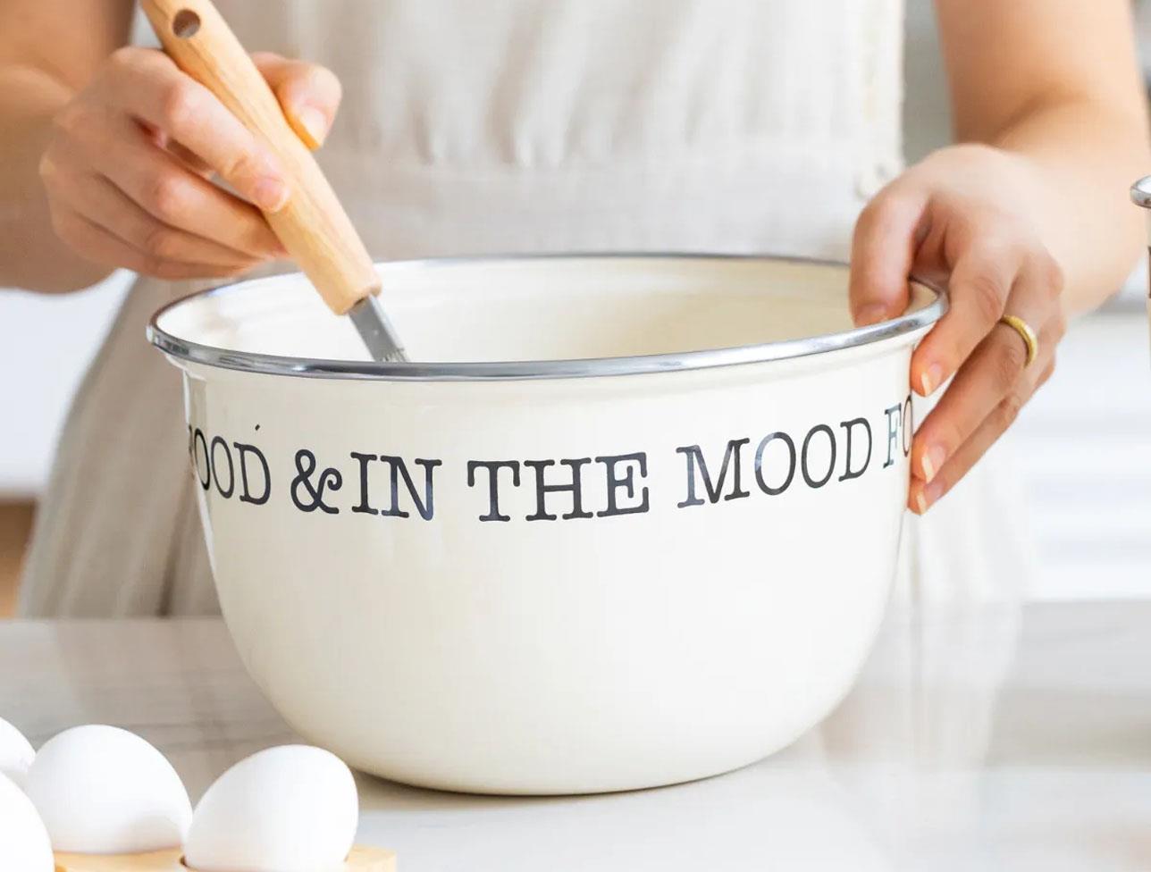 MİEN KARIŞTIRMA KABI FİLDİŞİ 22 CM