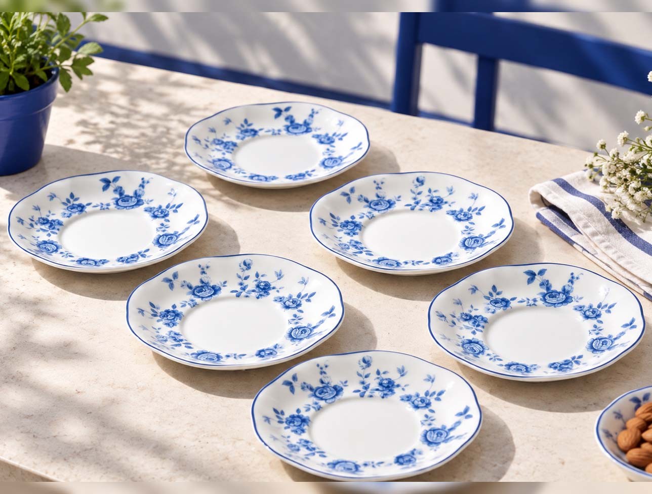 MİEN ÖZGE 6 Lİ ÇAY TABAĞI ELB-10127