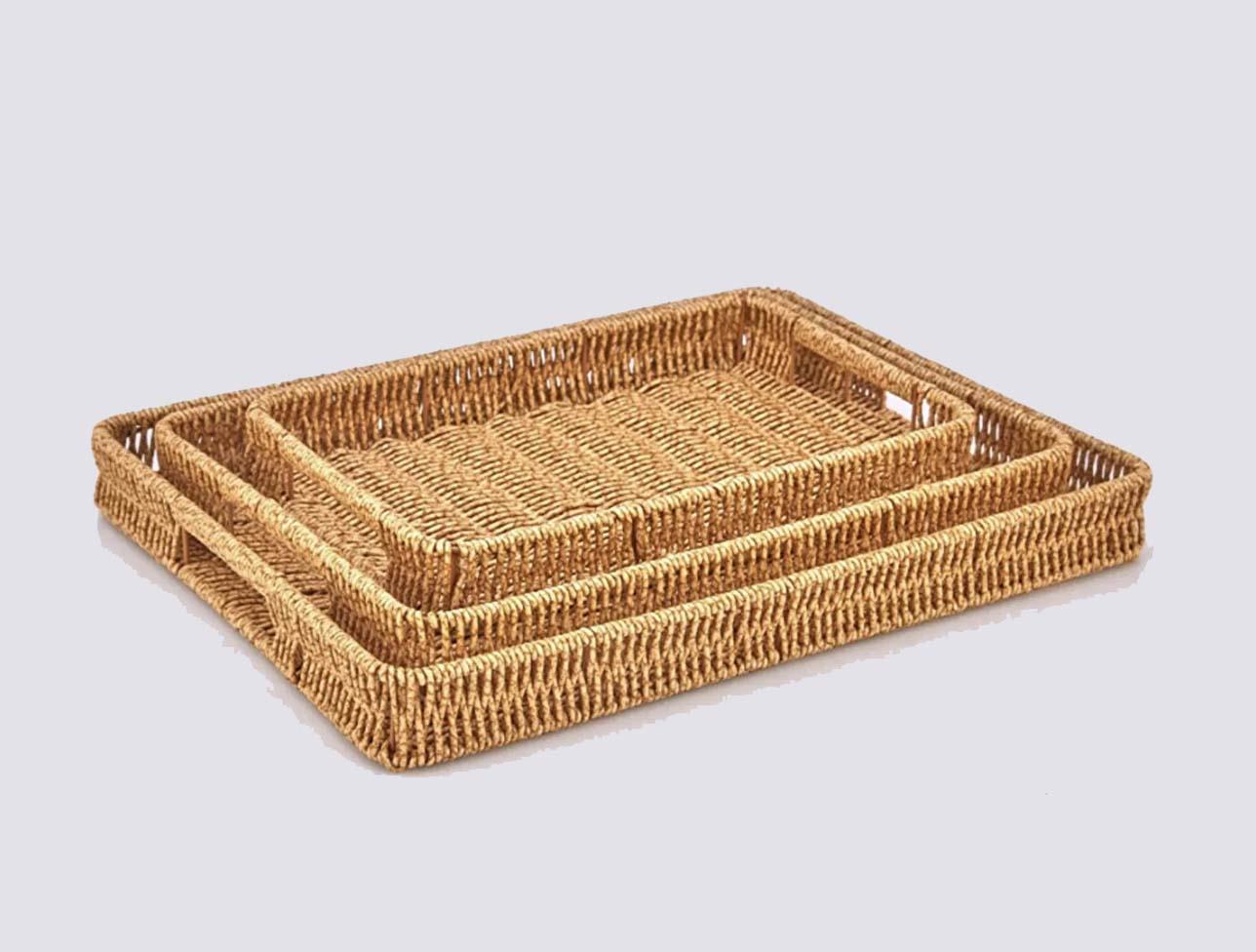 MİEN RATTAN 3 LÜ TEPSİ