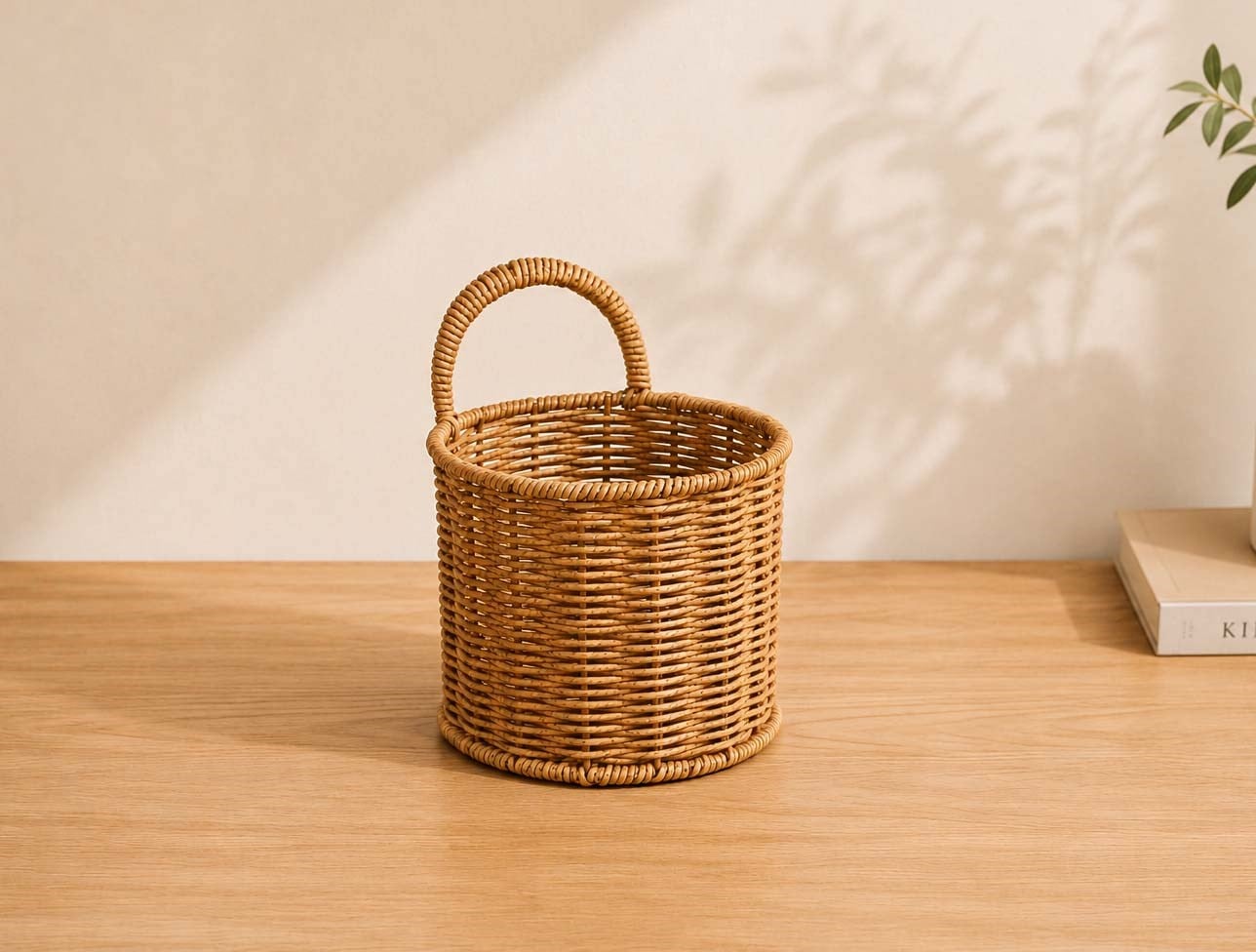 MİEN RATTAN KULPLU SEPET BÜYÜK MIEN-1531