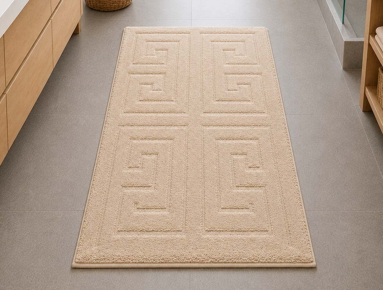 ÖZDİLEK KLOZET PAMUK MAZE BEJ 60*100-40*60