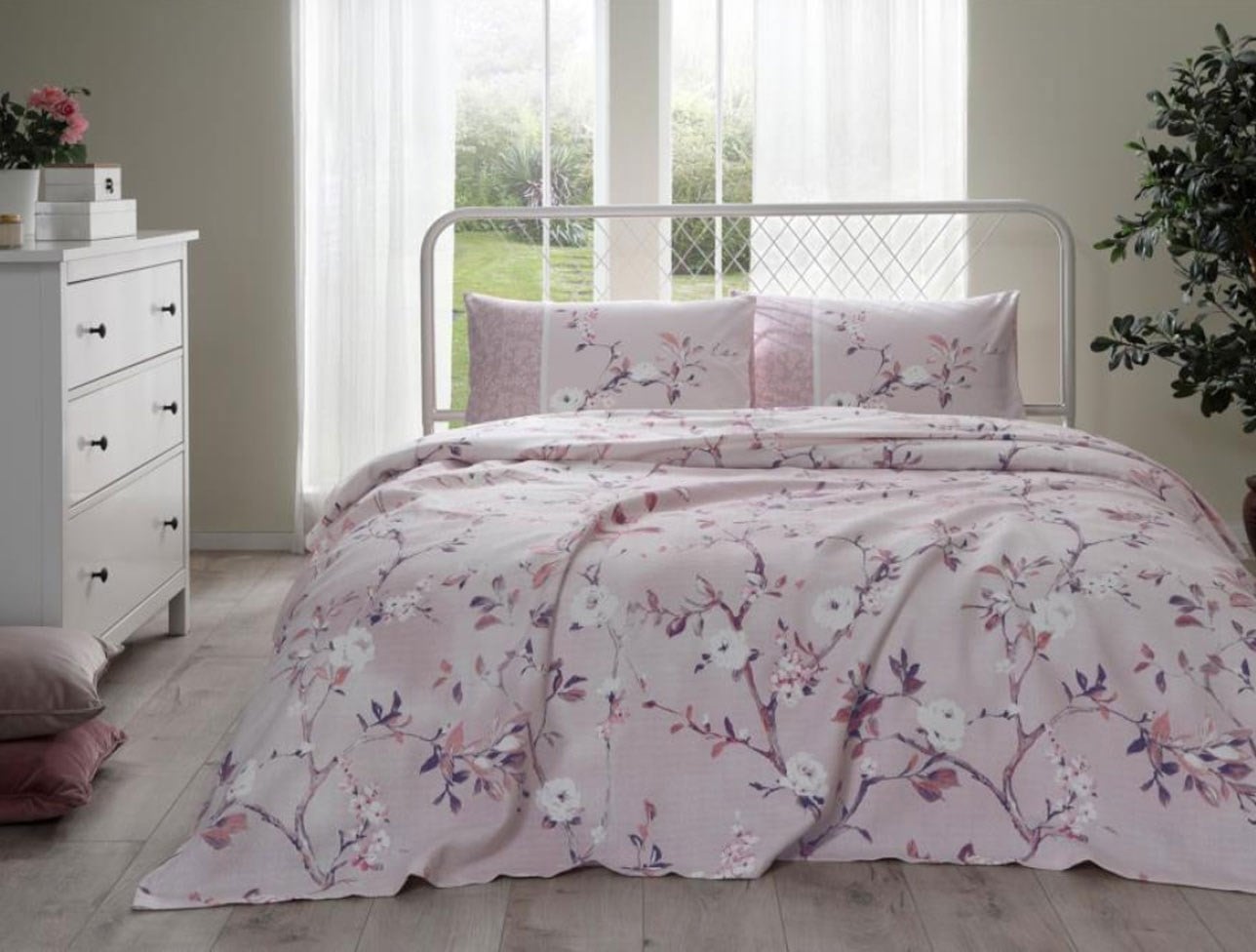 ÖZDİLEK PİKE TAKIMI RF ÇİFT K.PEMBE IVY ROSE