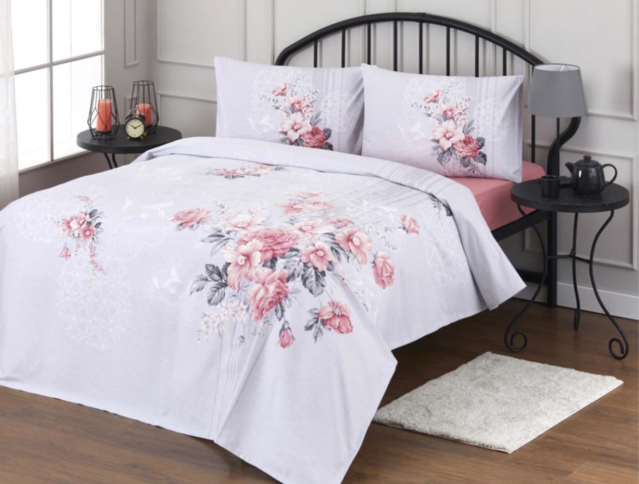 ÖZDİLEK PİKE TAKIMI RF ÇİFT K.PEMBE ROSE QUARTZ