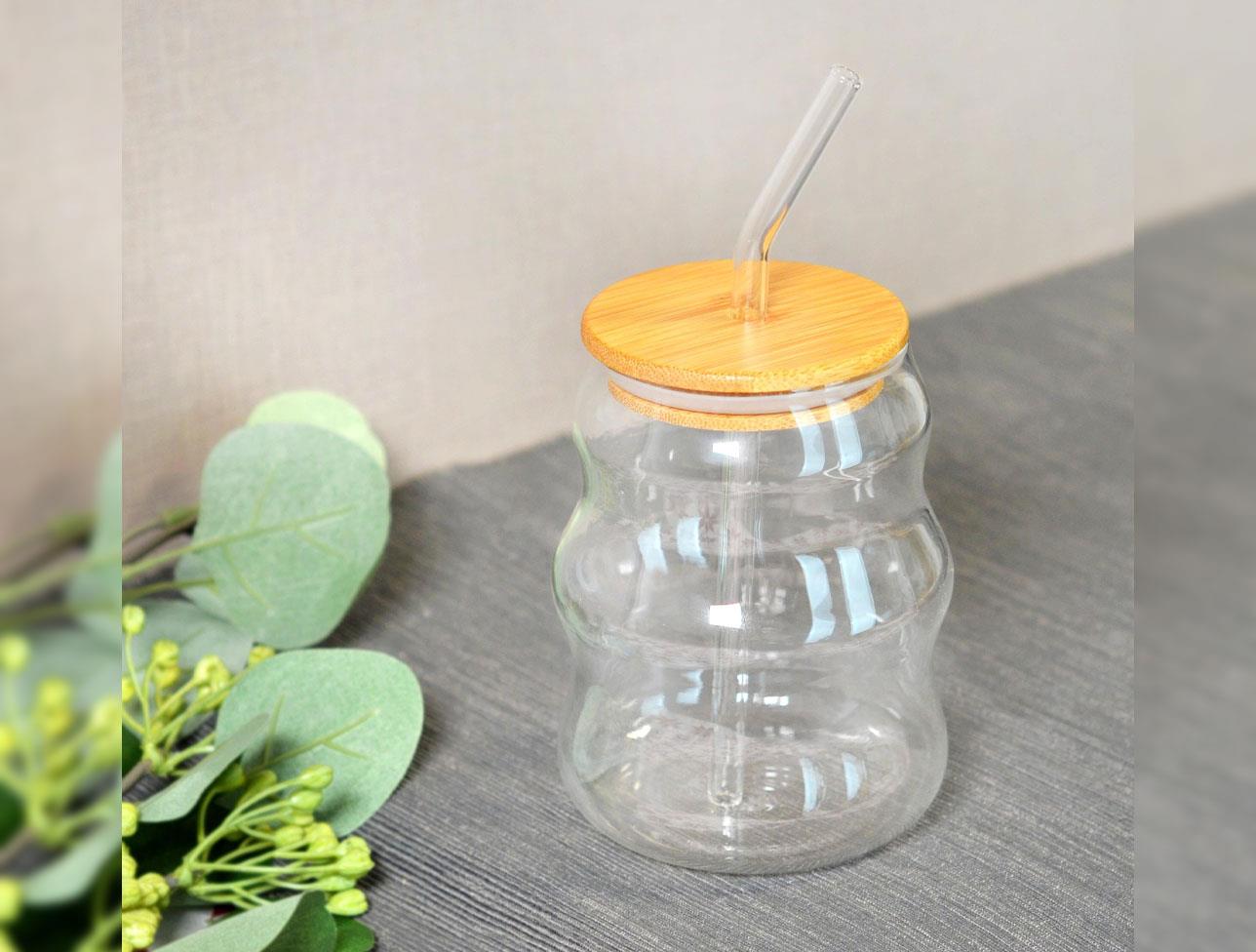 PAÇİ BAMBU KAPALI PİPETLİ BARDAK 450 ML 401305