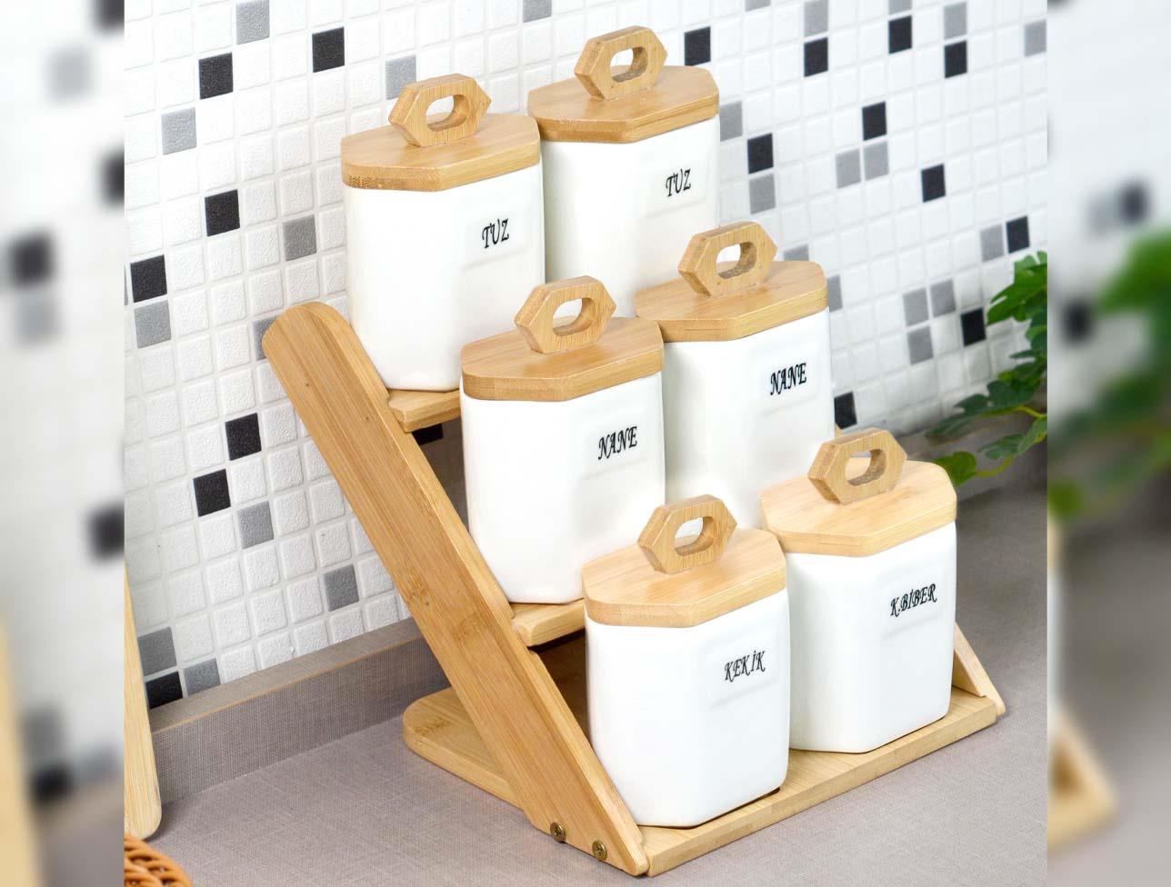 PAÇİ MONA 6LI STANDLI BAHARATLIK SETİ 101997