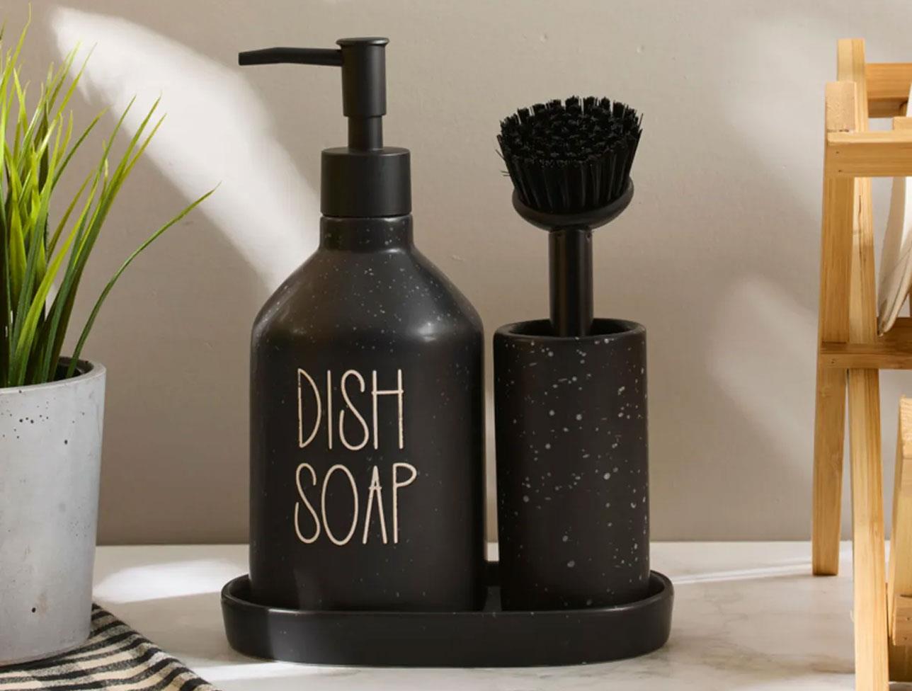 PEROTTİ SAPONE BLACK FİRÇALİ SABUNLUK SET 16748
