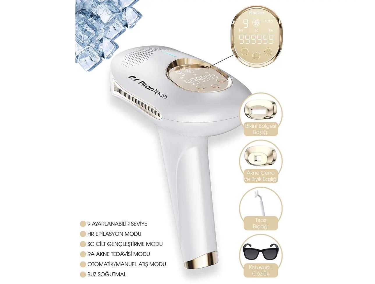 PİRANTECH BHRL-08 BUZ IPL LAZER EPİLASYON