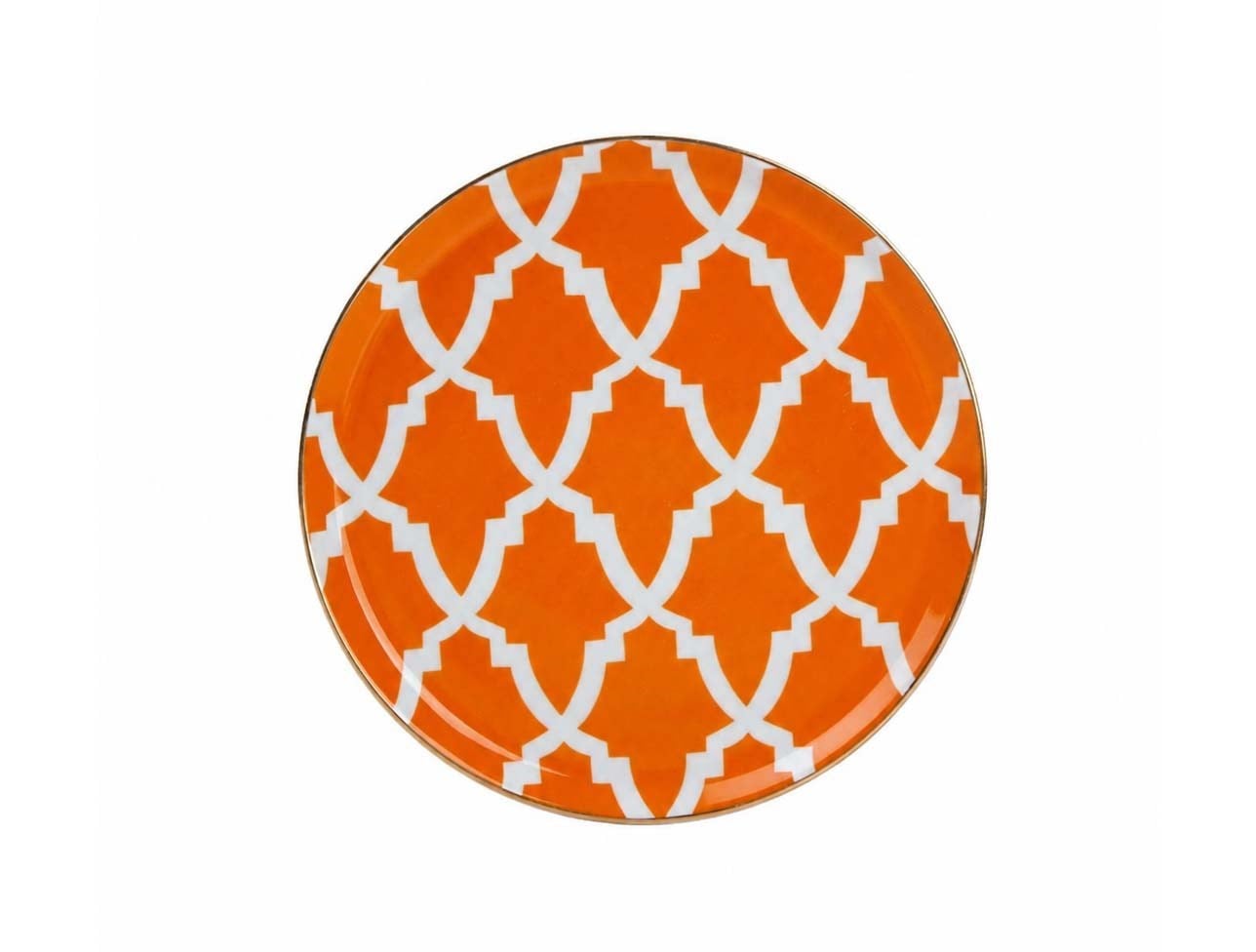 PORLAND MOROCCO DESEN 3 TURUNCU DÜZ TABAK 20CM