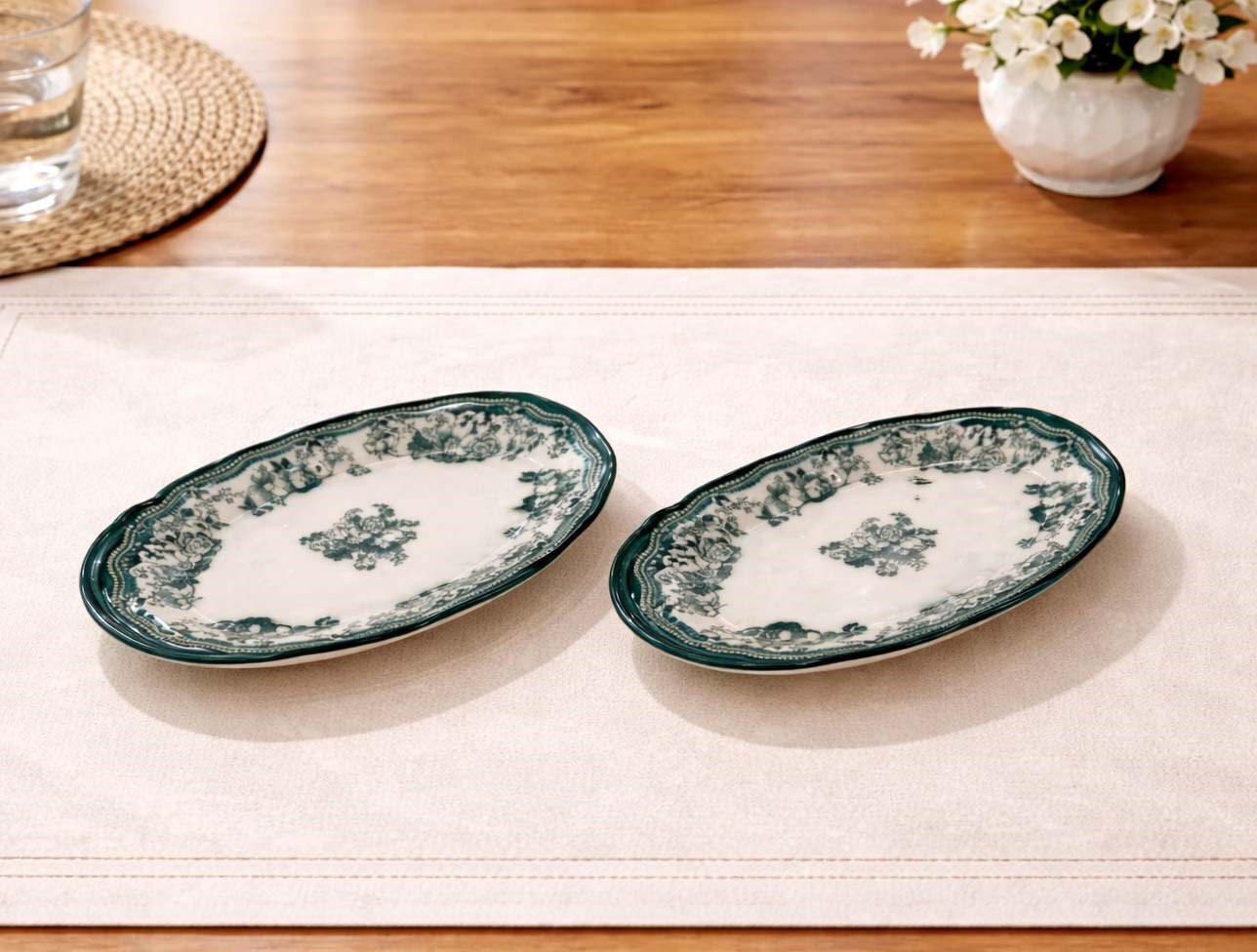 PORSER VELOUR GREEN FULYA KAYIK 21CM 2PRÇ