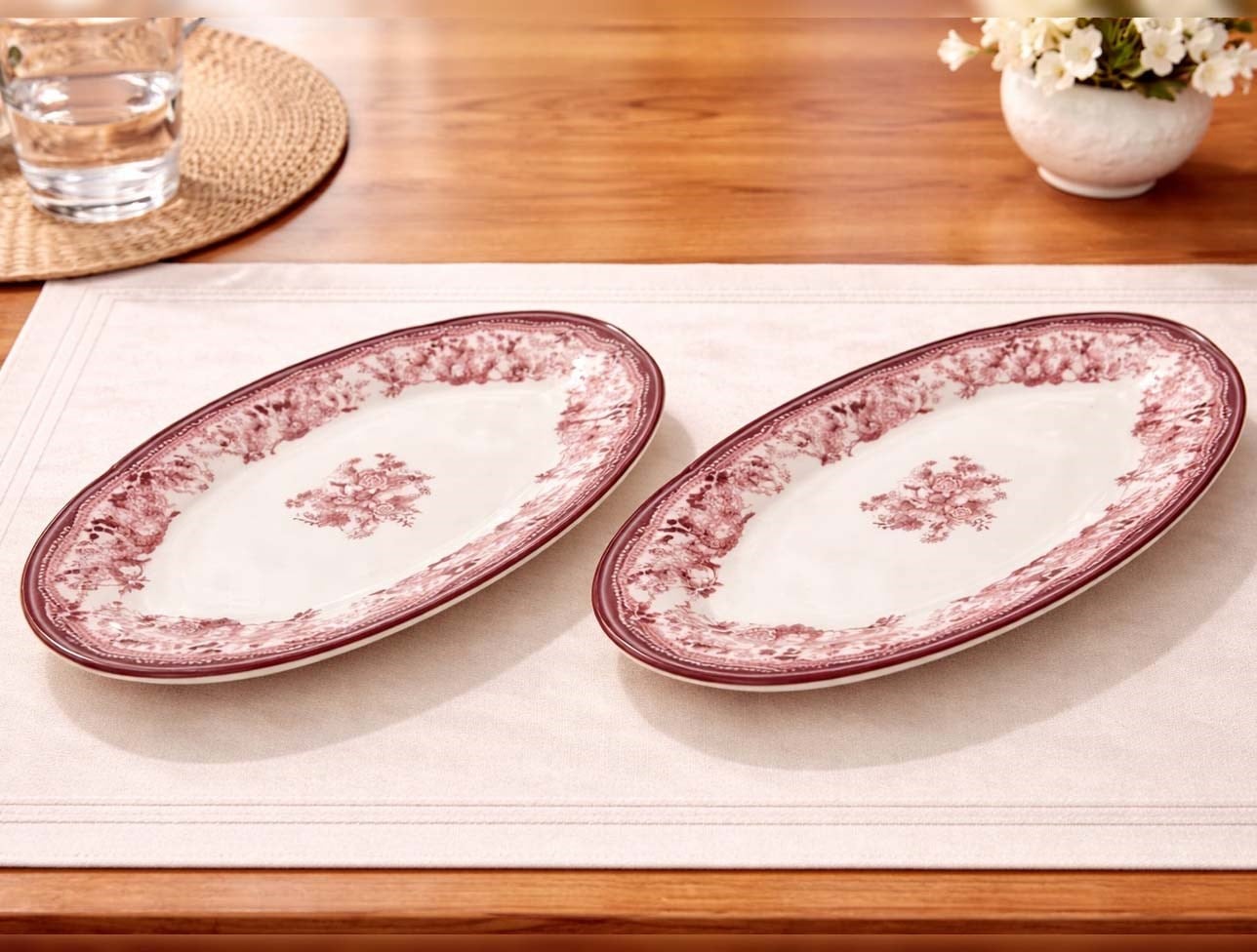 PORSER VELOUR MAROON FULYA KAYIK SET 26CM 2PRÇ