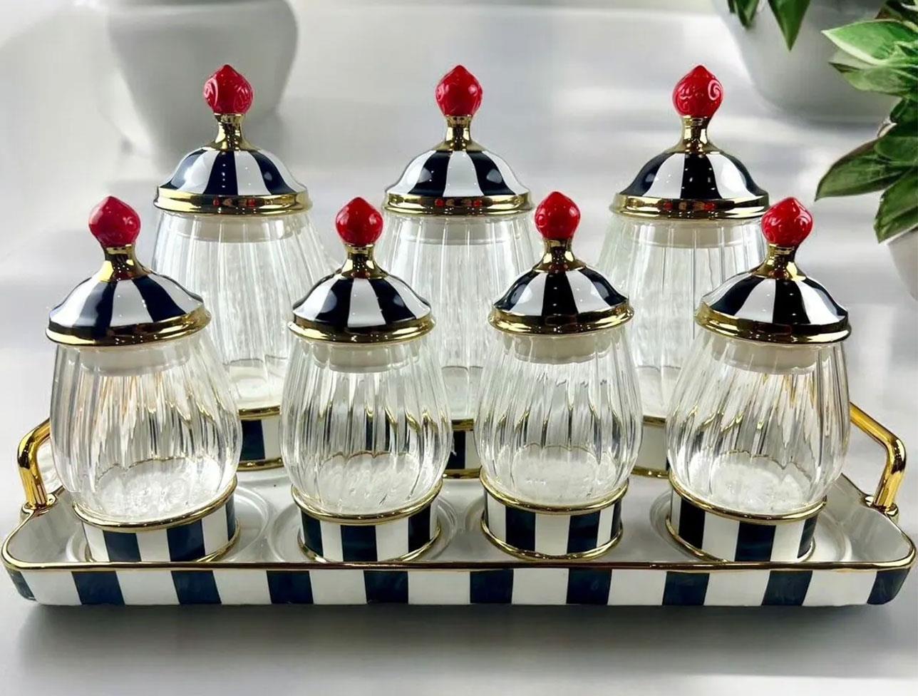 ROYKİNG NERO 8 PRÇ BAHARAT SETİ OPTİK CAMLI