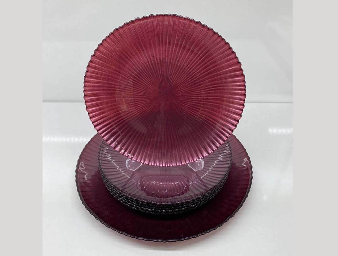 SİGMA LUMOS PASTA TABAĞI METALİK BORDO 7 Lİ SGM063