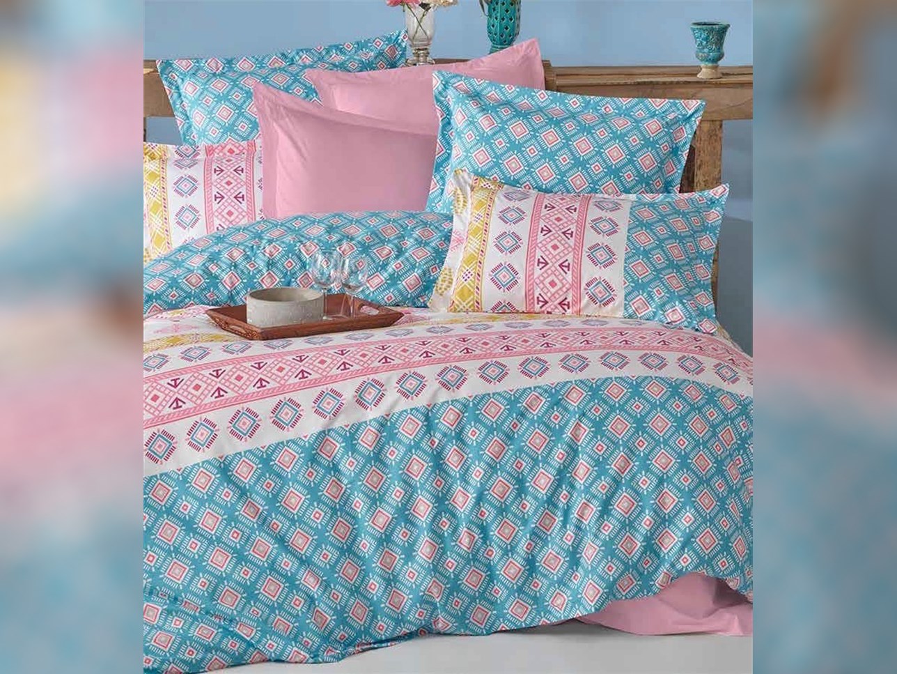 SOLEY RANFORCE NEV.TAK.ÇİFT KİŞ.ETHNIC-PETROL YEŞİ