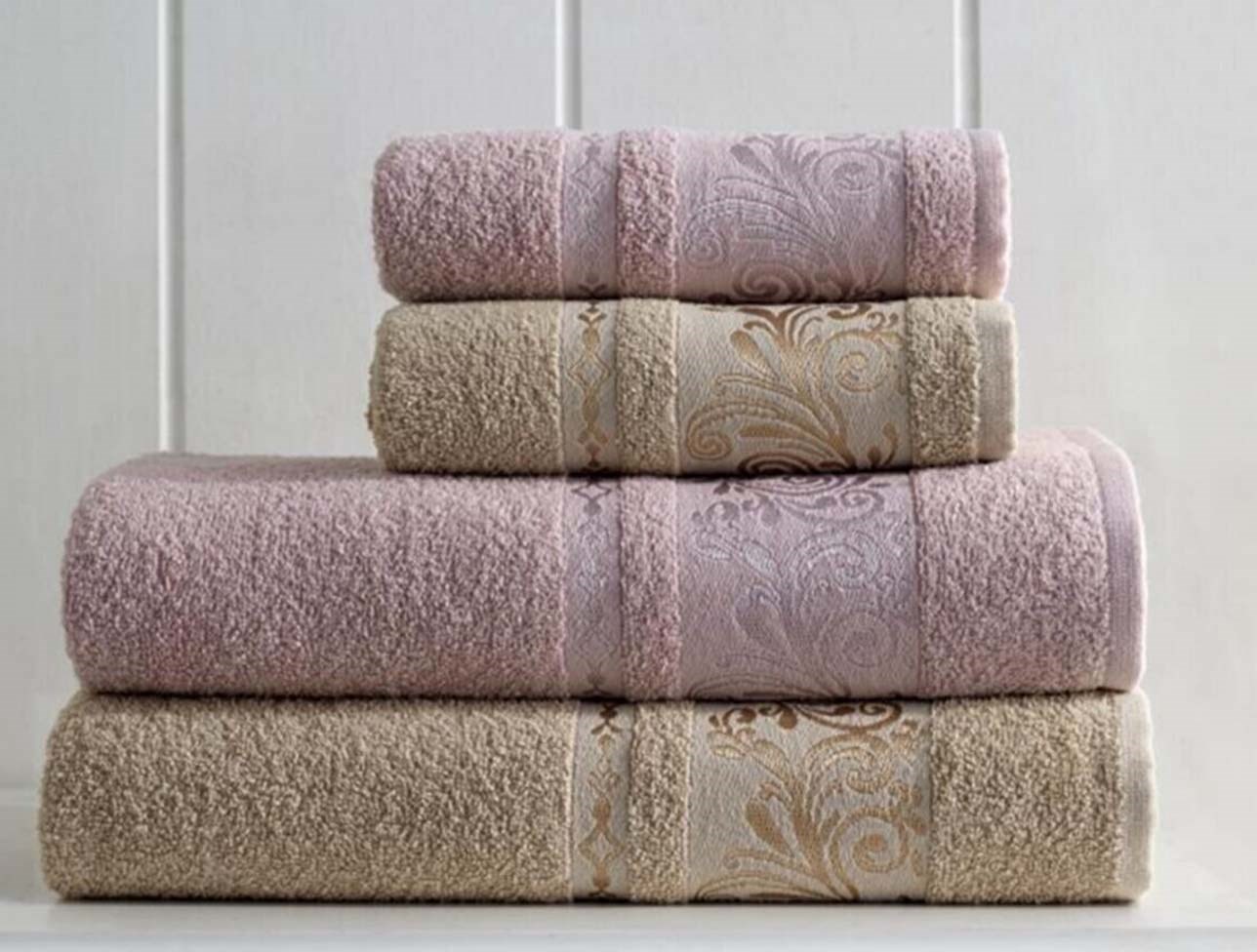 SOLEY TESSA JAKARLI HAMAM SETİ BEJ-GÜL KURUSU