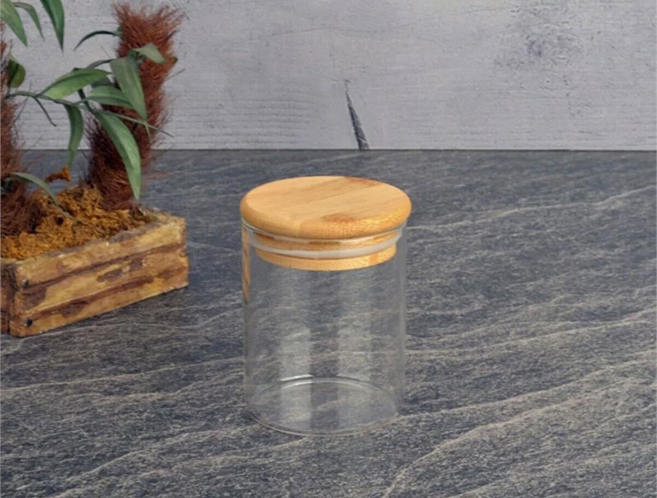 TOHANA -BAMBU KAPAKLI CAM KAVANOZ 200 ML