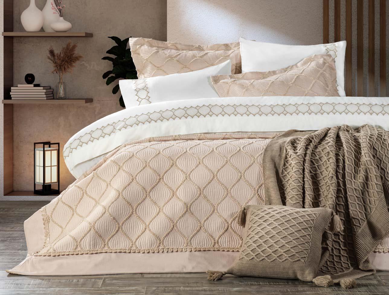 ZEBRA BELDA YATAK SETİ BEJ