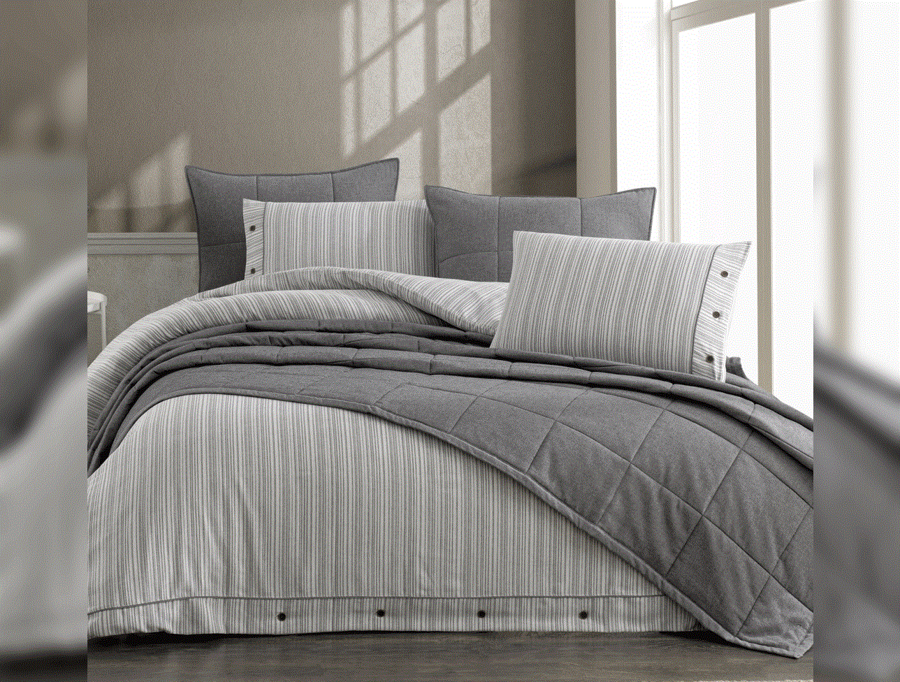 ZEBRA CASA OLIVE YATAK ÖRTÜSÜ SETİ GRİ 180X240