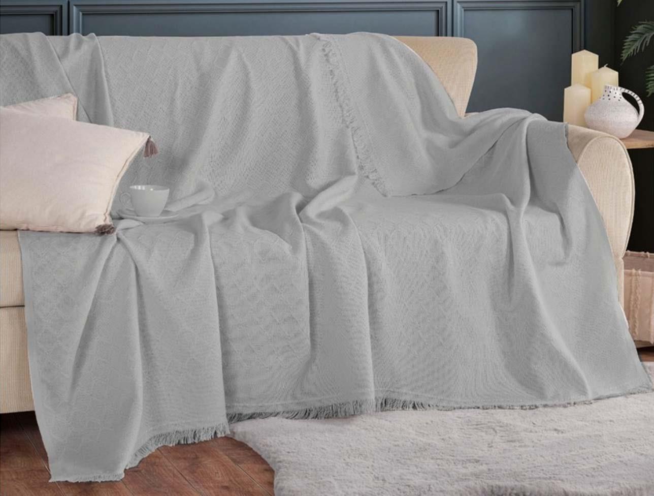 ZEBRA NOBLE KOLTUK ÖRTÜSÜ AÇIK GRİ 170*200