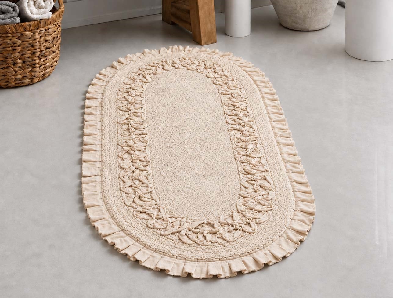 ZEBRA PARİSA TEKLİ PAMUK PASPAS BEJ 80x120