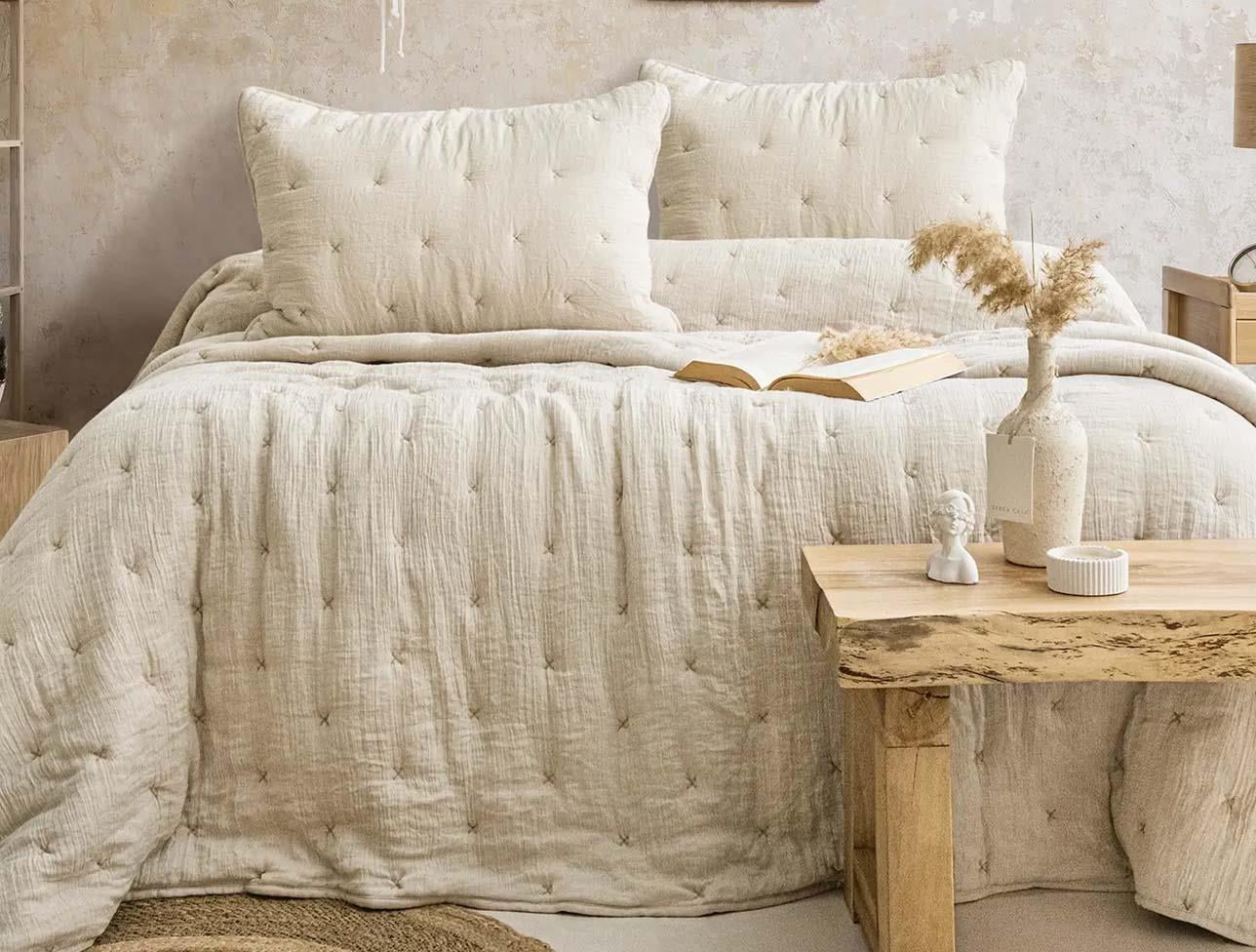 ZEBRA RİTA YATAK ÖRTÜSÜ BEJ TK