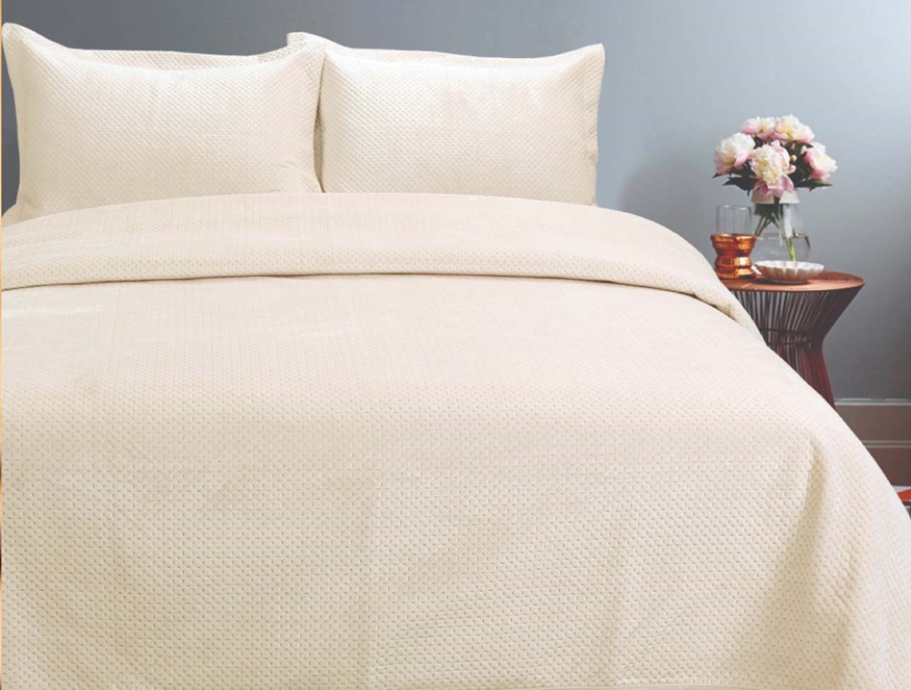 ZEBRA SCALA YATAK ÖRTÜSÜ Ç.K KREM