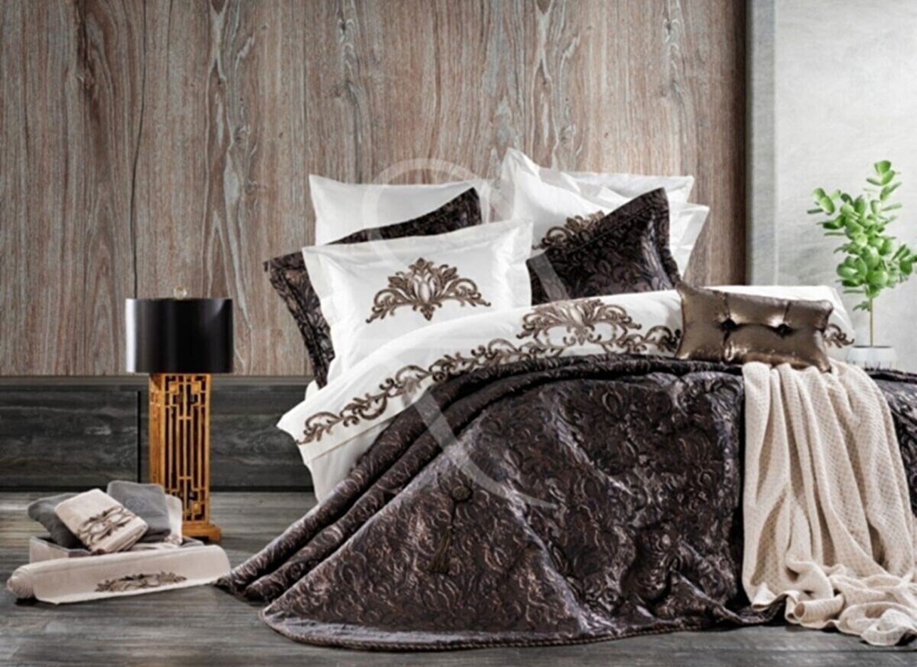 ZEBRA STELLA TRİKOLU YATAK SETİ BAKIR