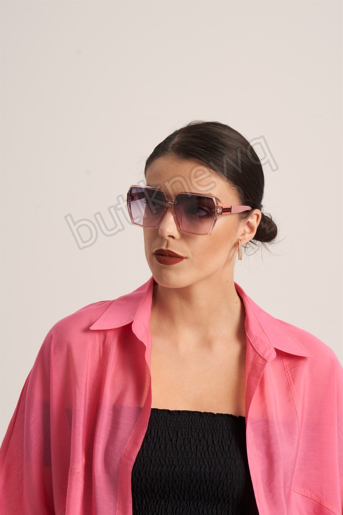 Kare Pembe Gözlük-G11