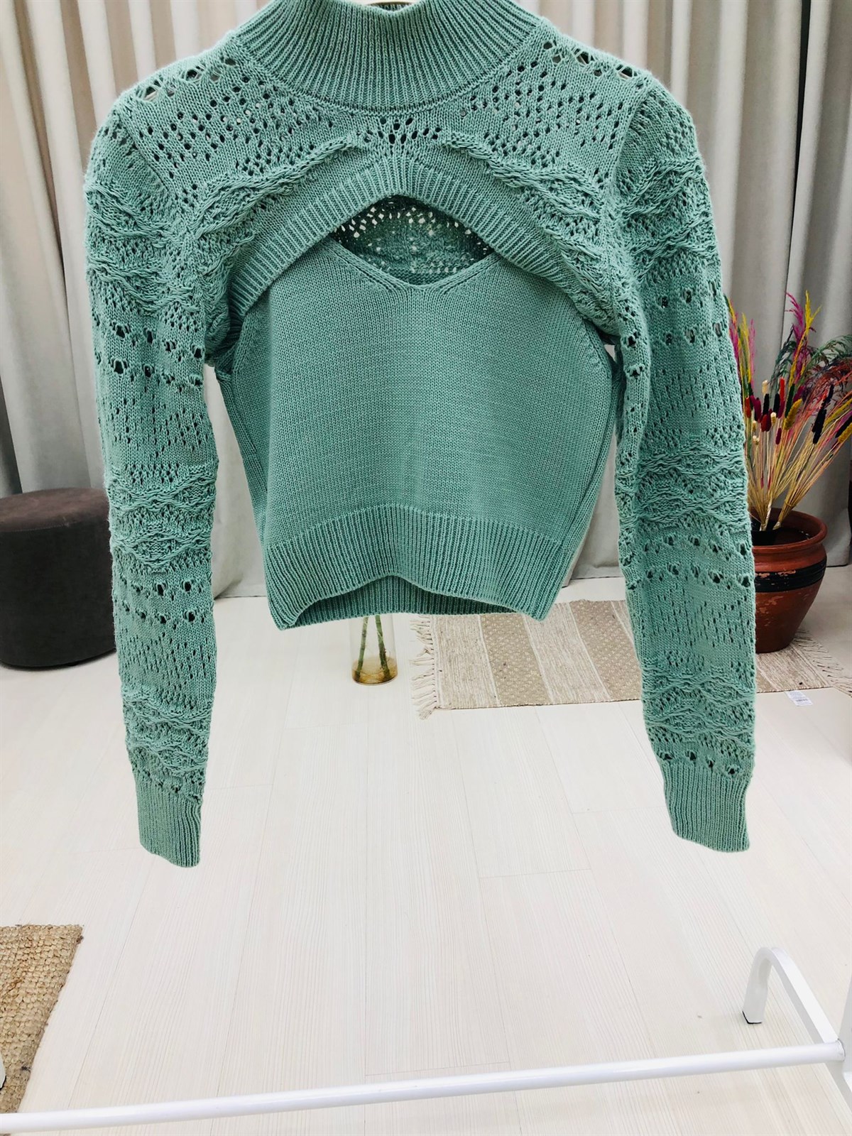 Yarım Boğazlı İkili Takım-Mint