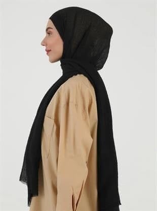 Stella Bürümcük Şal Siyah 