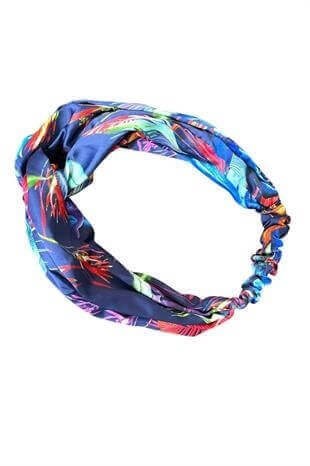 Çok Renkli Saten Bandana