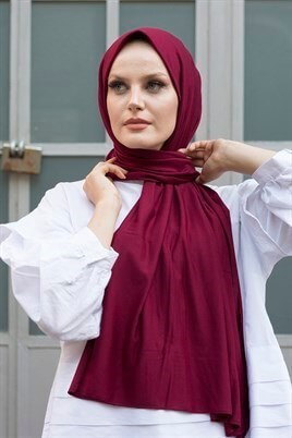 Kadın Penye Şal Bordo