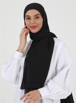 Pamuk Vual Şal Siyah