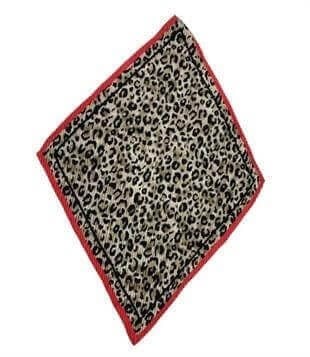 Piliseli Leopar Desenli Kadın Saç Aksesuarı, Fular, Bandana