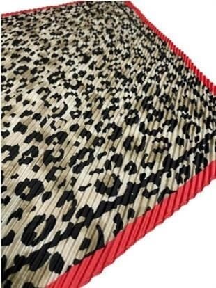 Piliseli Leopar Desenli Kadın Saç Aksesuarı, Fular, Bandana