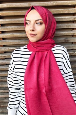 STELLA İLİZYON ŞAL KIRMIZI